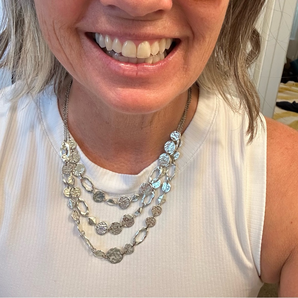 Silver Layered Necklace